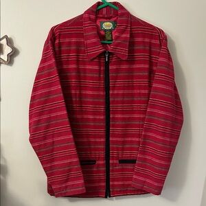Cabela's Women's Red and Black Striped Jacket
